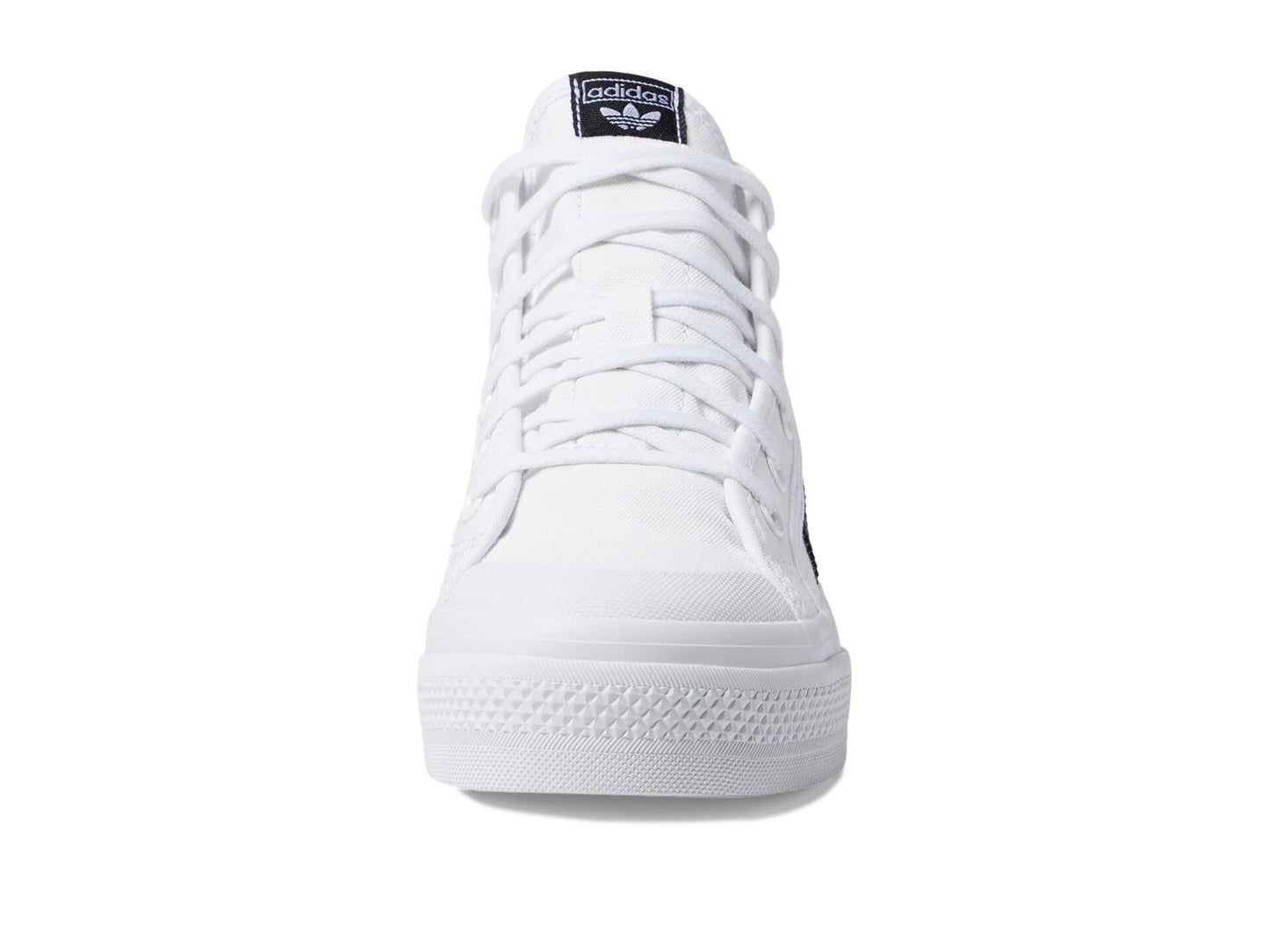 adidas Originals Girl's Nizza Platform (Little Kid) White/Black/White 13 Little Kid M