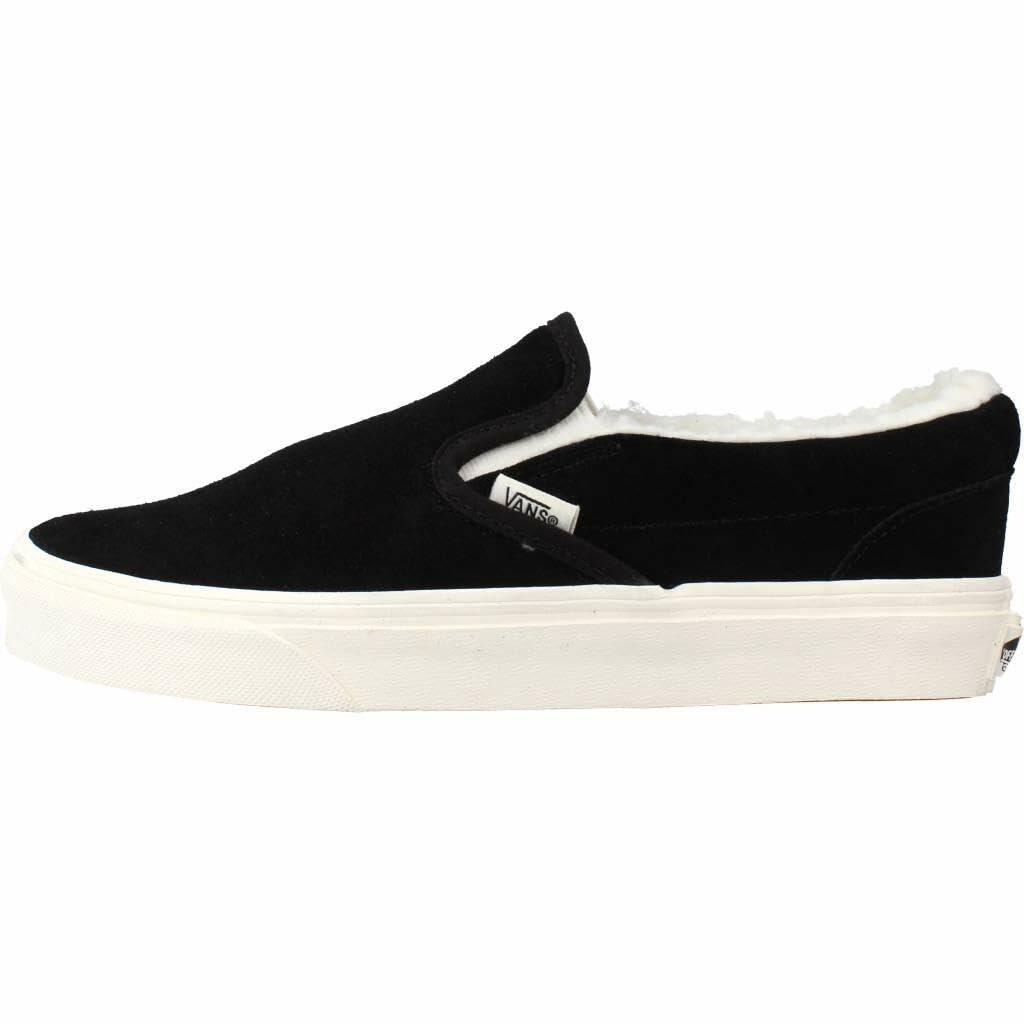 Vans - Unisex Classic Slip-On Shoes, Color Cozy Hug Black, Size: 5 M US Mens / 6.5 M US Womens