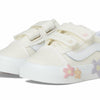 Vans Kids Old Skool V Flower (Toddler) Sneaker, Star White, 4 US Unisex