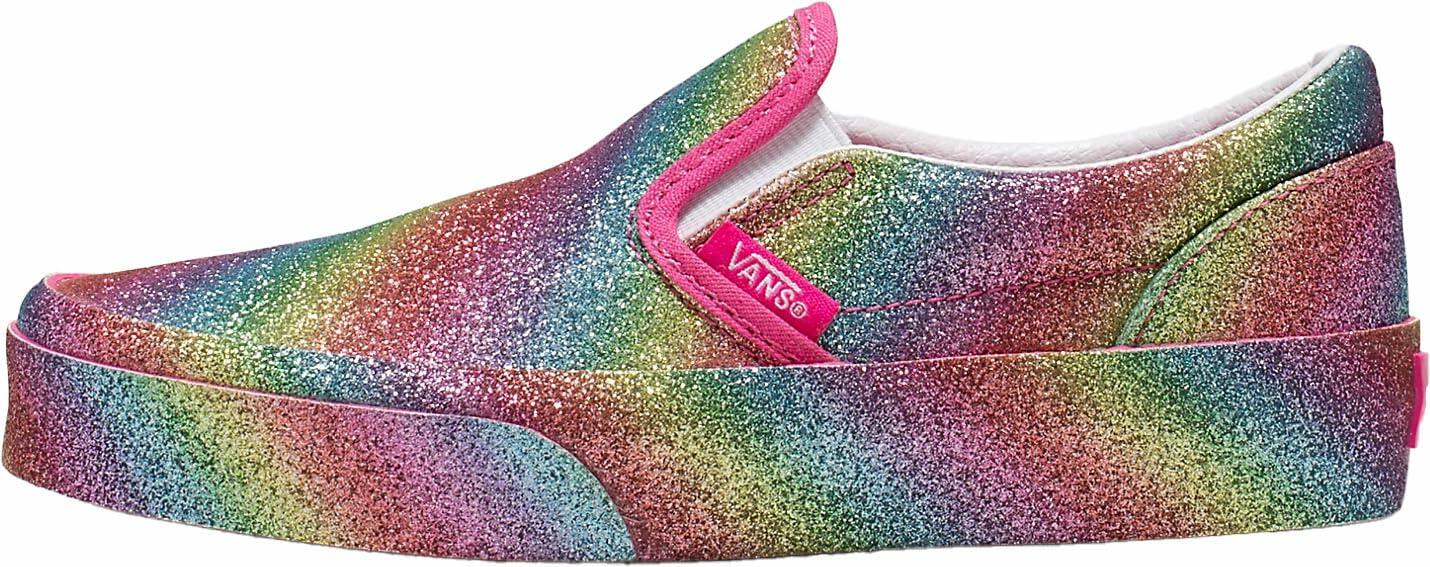 Vans - Kids Classic Slip-On Shoes, Color Rainbow, Size: 2.5 M US Little Kid