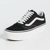 Vans UA Old Skool Stackforms, Black/True White, 11.5 US Women/10 US Men