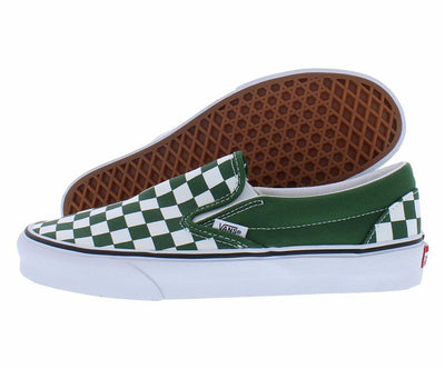 Vans - Unisex Classic Slip-On Shoes, Color Color Theory Checkerboard Greener Pastures, Size: 11 M US Mens / 12.5 M US Womens