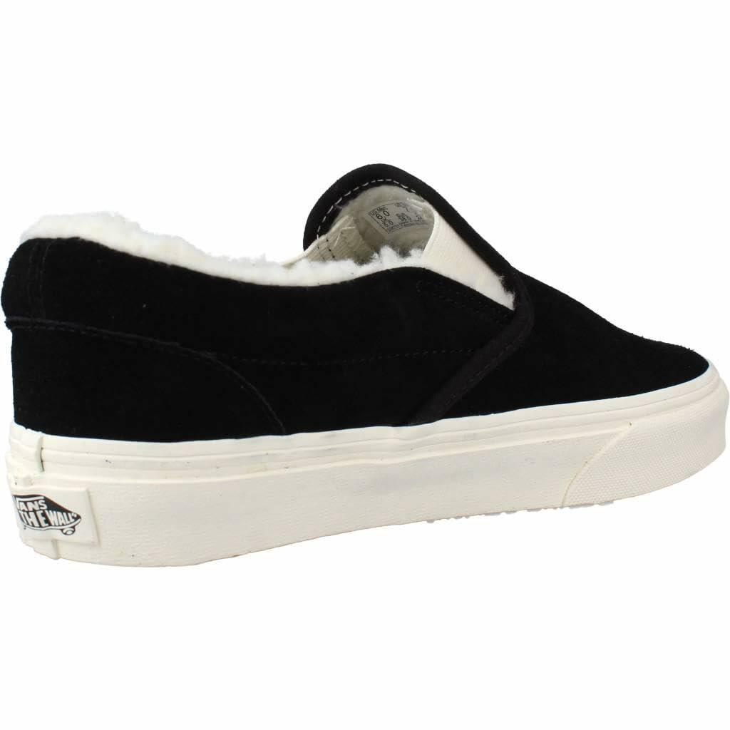 Vans - Unisex Classic Slip-On Shoes, Color Cozy Hug Black, Size: 5 M US Mens / 6.5 M US Womens