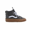 Vans Sk8-Hi Zip Kids Sneaker Grey, brown, 24 EU