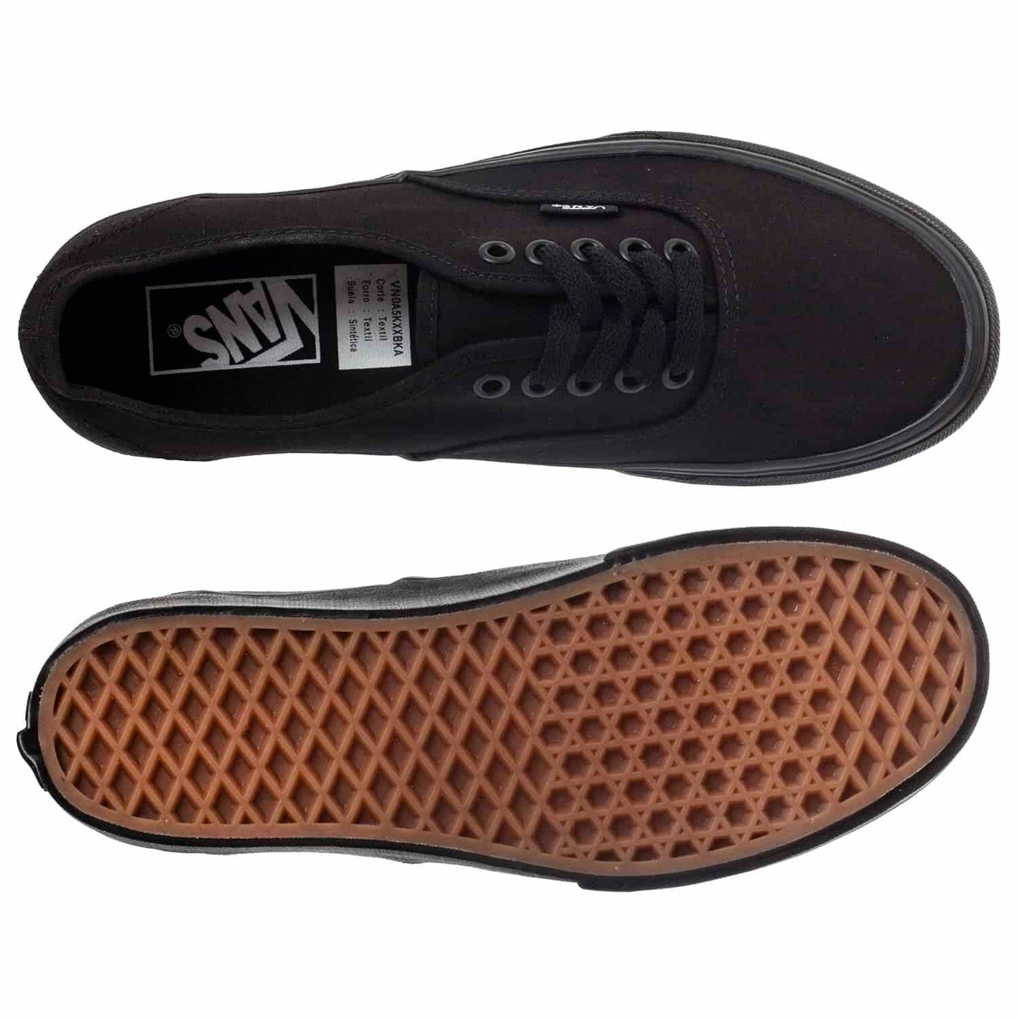 Vans - Unisex Authentic Stackform Shoes, Color Canvas Black/Black, Size: 7 M US Mens / 8.5 M US Womens