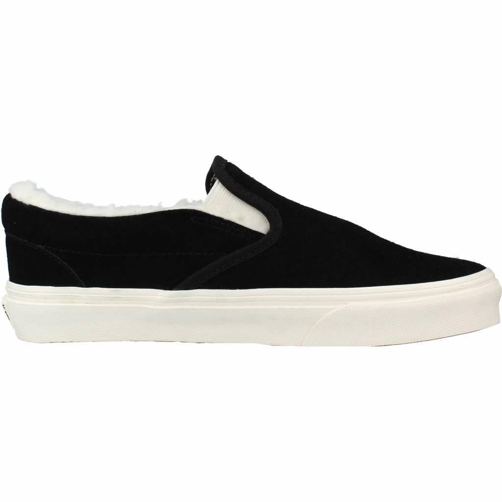 Vans - Unisex Classic Slip-On Shoes, Color Cozy Hug Black, Size: 5 M US Mens / 6.5 M US Womens