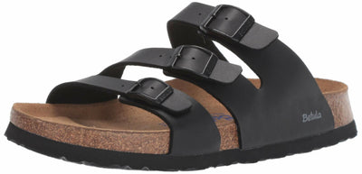 Birkenstock Betula Licensed Leo Soft Black Birko-Flor™ EU 38 (US Women's 7-7.5) Narrow