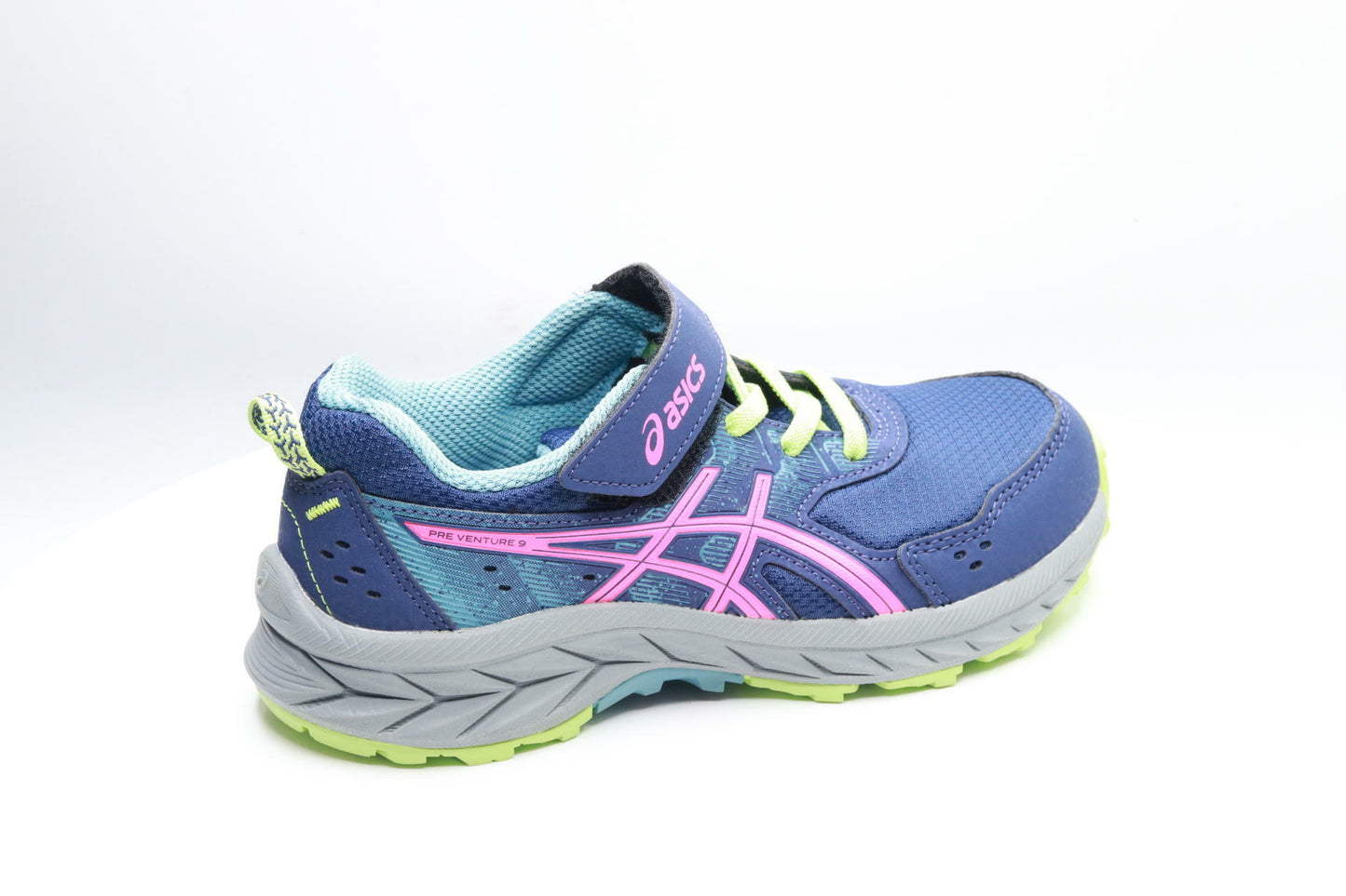Asics Pre Venture 9 PS Small Youth Girls Size 1.5 Sneakers Blue/Pink