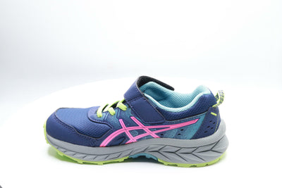 Asics Pre Venture 9 PS Small Youth Girls Size 1.5 Sneakers Blue/Pink