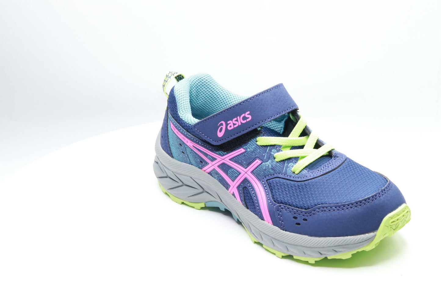Asics Pre Venture 9 PS Small Youth Girls Size 1.5 Sneakers Blue/Pink