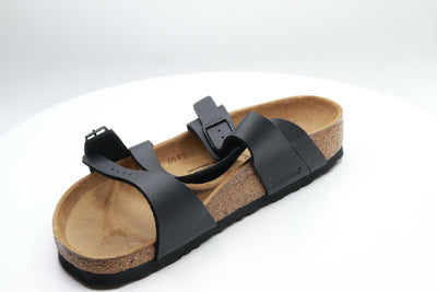 Birkenstock Womens Salina Black Birko-Flor Sandals 38 EU M