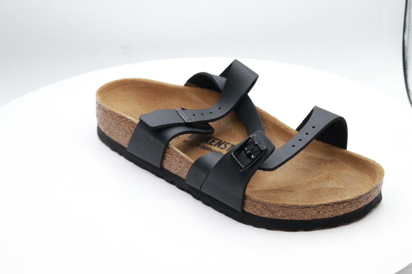 Birkenstock Womens Salina Black Birko-Flor Sandals 38 EU M