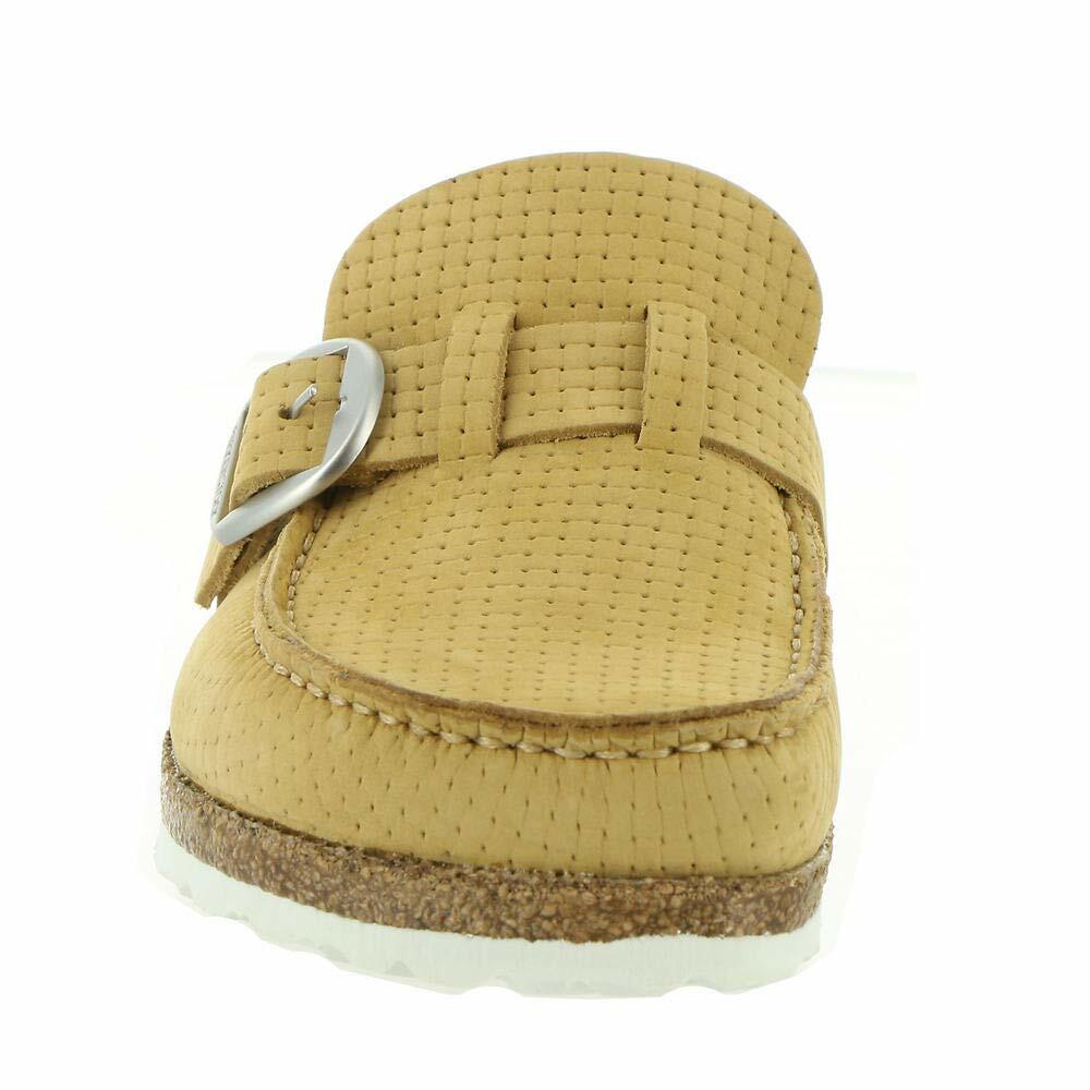 Birkenstock Buckley Embossed Latte Cream Nubuck EU 36 (US Women's 5-5.5) Narrow