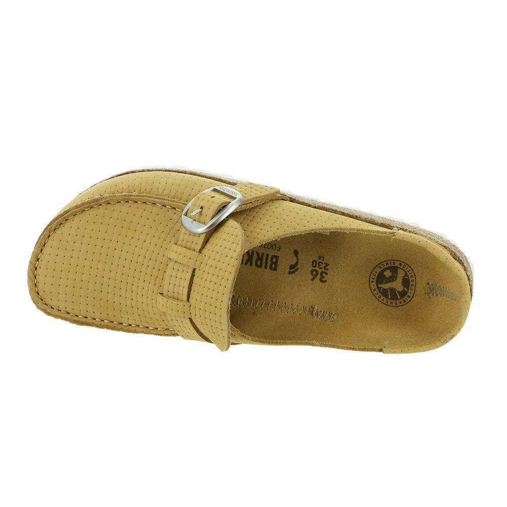 Birkenstock Buckley Embossed Latte Cream Nubuck EU 36 (US Women's 5-5.5) Narrow
