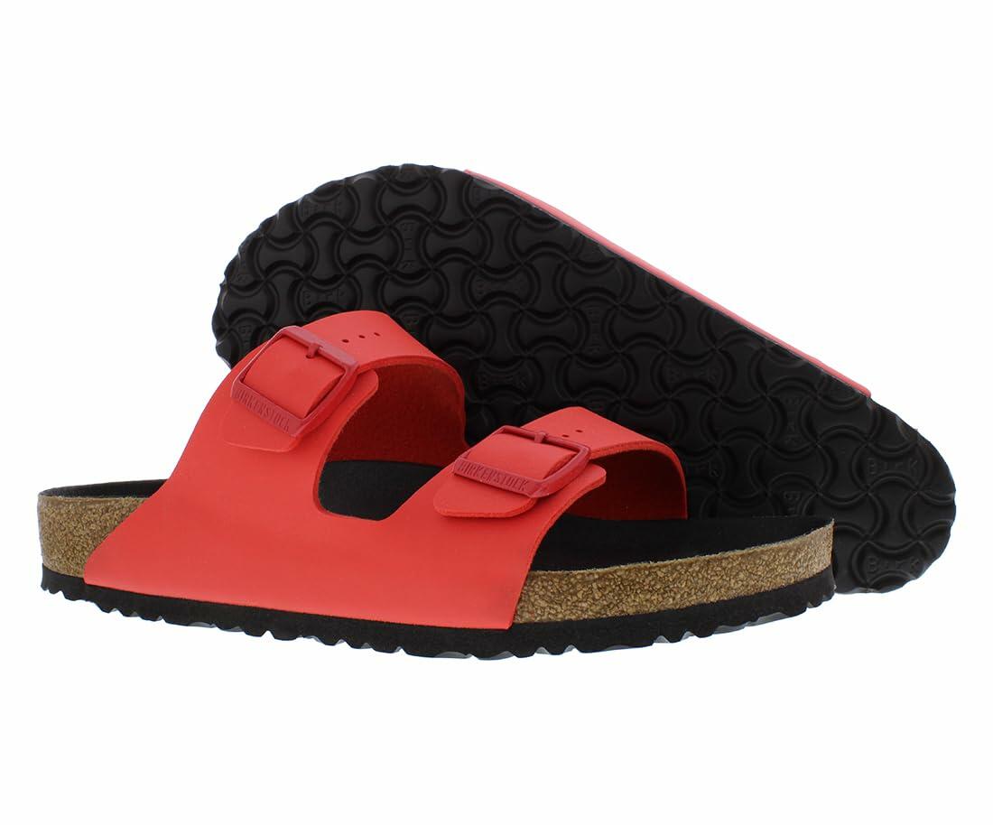 Birkenstock Arizona Bs Unisex Shoes Size 10, Color: Poppy-Sunlight Red