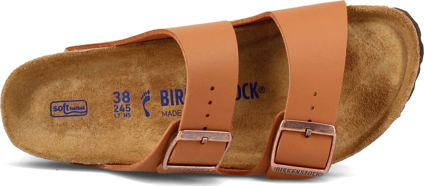 Birkenstock Women's Arizona SFB Birko-Flor Ginger Brown 38 N
