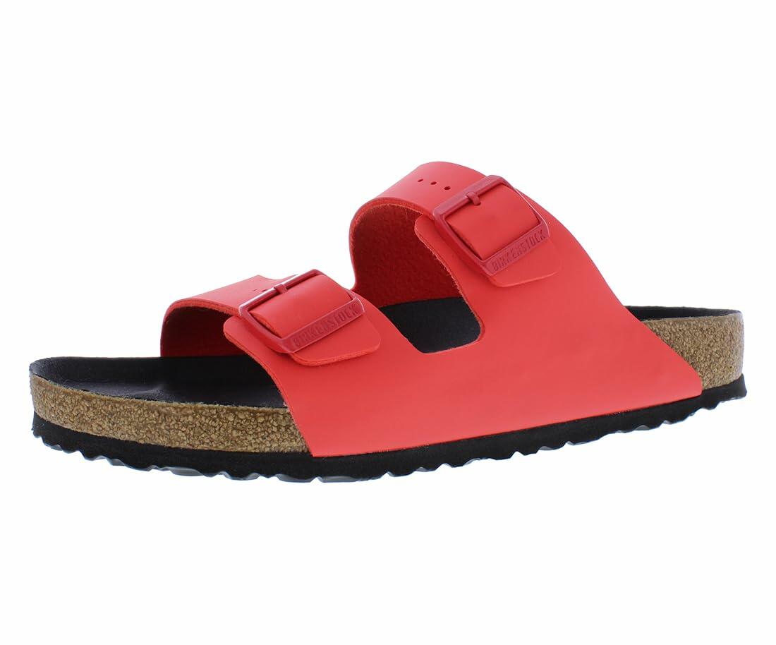 Birkenstock Arizona Bs Unisex Shoes Size 10, Color: Poppy-Sunlight Red