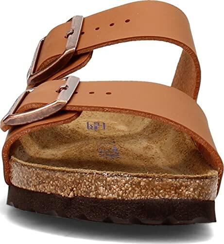 Birkenstock Women's Arizona SFB Birko-Flor Ginger Brown 38 N