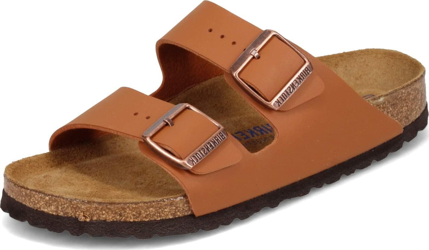 Birkenstock Women's Arizona SFB Birko-Flor Ginger Brown 38 N