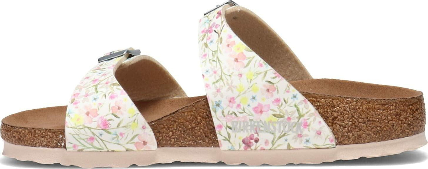 Birkenstock Sydney Vegan Watercolor Flower White Birko-Flor™ EU 39 (US Women's 8-8.5) Narrow
