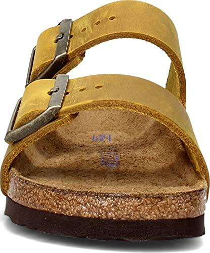 Birkenstock Women's Arizona SFB Oiled Leather Ochre 38 N