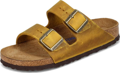 Birkenstock Women's Arizona SFB Oiled Leather Ochre 38 N