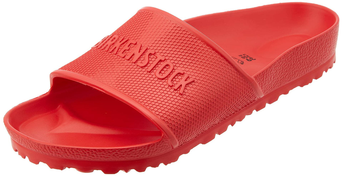 Birkenstock Unisex Mules Barbados Eva Navy Sandal, Active Red, 8 us