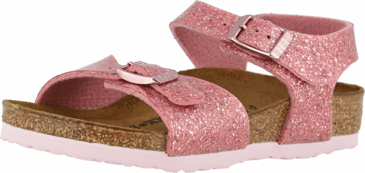 Birkenstock Kids' Rio 34 Narrow Cosmic Sprkl Rose BF