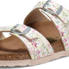 Birkenstock Sydney Vegan Watercolor Flower White Birko-Flor™ EU 39 (US Women's 8-8.5) Narrow