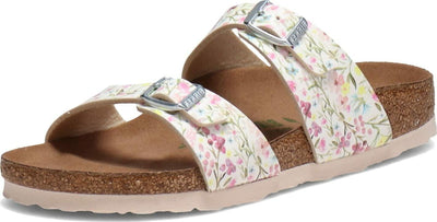 Birkenstock Sydney Vegan Watercolor Flower White Birko-Flor™ EU 39 (US Women's 8-8.5) Narrow