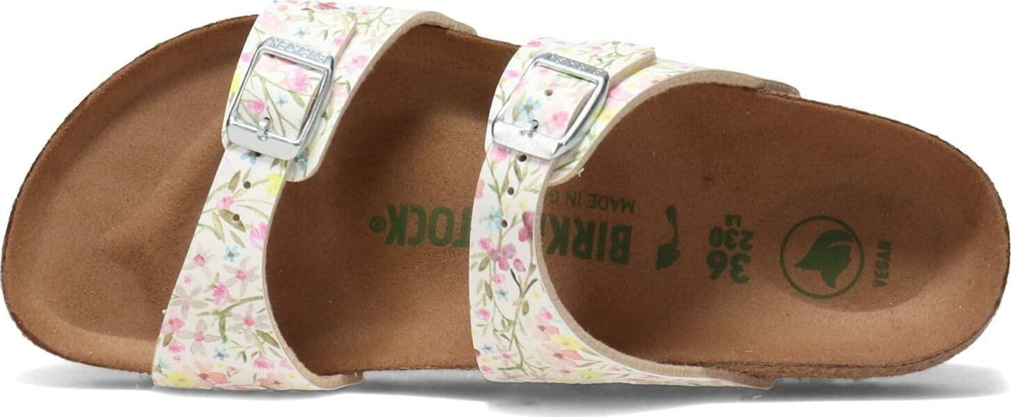 Birkenstock Sydney Vegan Watercolor Flower White Birko-Flor™ EU 39 (US Women's 8-8.5) Narrow