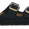 Birkenstock Unisex Arizona Navy Suede Sandals - 9-9.5 2A(N) US Women/7-7.5 2A(N) US Men