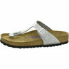 Birkenstock Womens Gizeh Magic Galaxy Beach Glitter Open Toe Sandals - Silver - 5