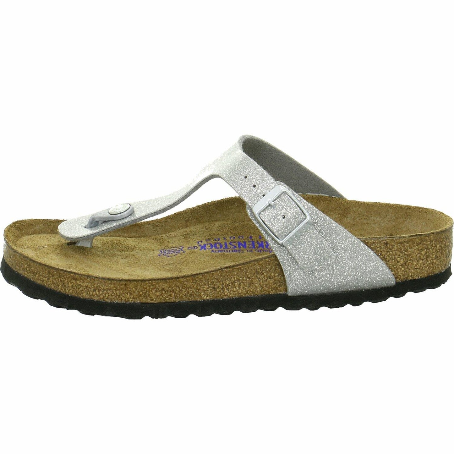 Birkenstock Womens Gizeh Magic Galaxy Beach Glitter Open Toe Sandals - Silver - 5