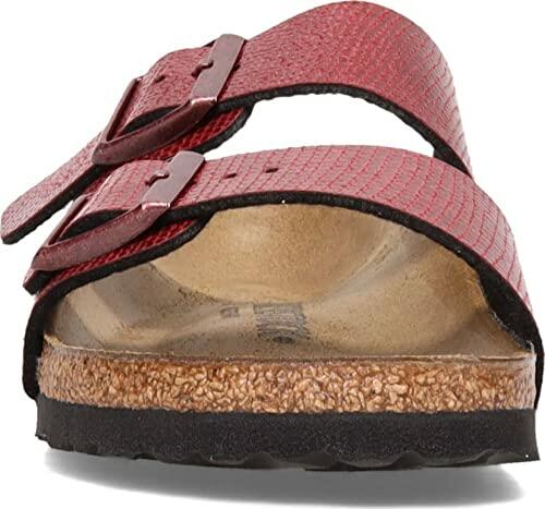 Birkenstock Women's, Arizona Birkoflor Slide Sandal - Narrow Width Maroon 37 M 6