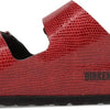 Birkenstock Women's, Arizona Birkoflor Slide Sandal - Narrow Width Maroon 37 M 6