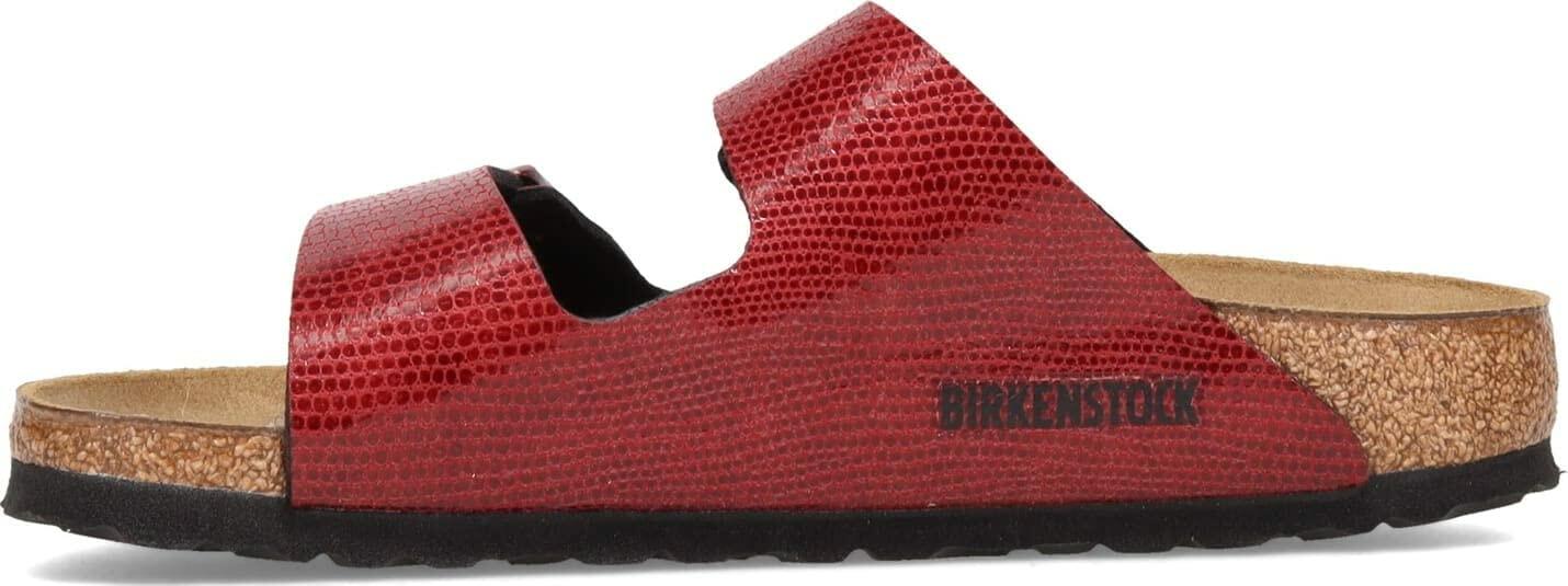 Birkenstock Women's, Arizona Birkoflor Slide Sandal - Narrow Width Maroon 37 M 6