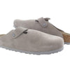Birkenstock Boston Soft Footbed (Unisex) Stone Coin Suede EU 39 (US Men's 6-6.5, Women's 8-8.5) Regular