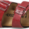 Birkenstock Women's, Arizona Birkoflor Slide Sandal - Narrow Width Maroon 37 M 6
