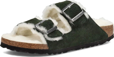 Birkenstock Womens, Arizona Shearling Lined Sandal - Narrow Width Mountain View 38 M, 7