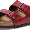 Birkenstock Women's, Arizona Birkoflor Slide Sandal - Narrow Width Maroon 37 M 6