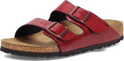 Birkenstock Women's, Arizona Birkoflor Slide Sandal - Narrow Width Maroon 37 M 6