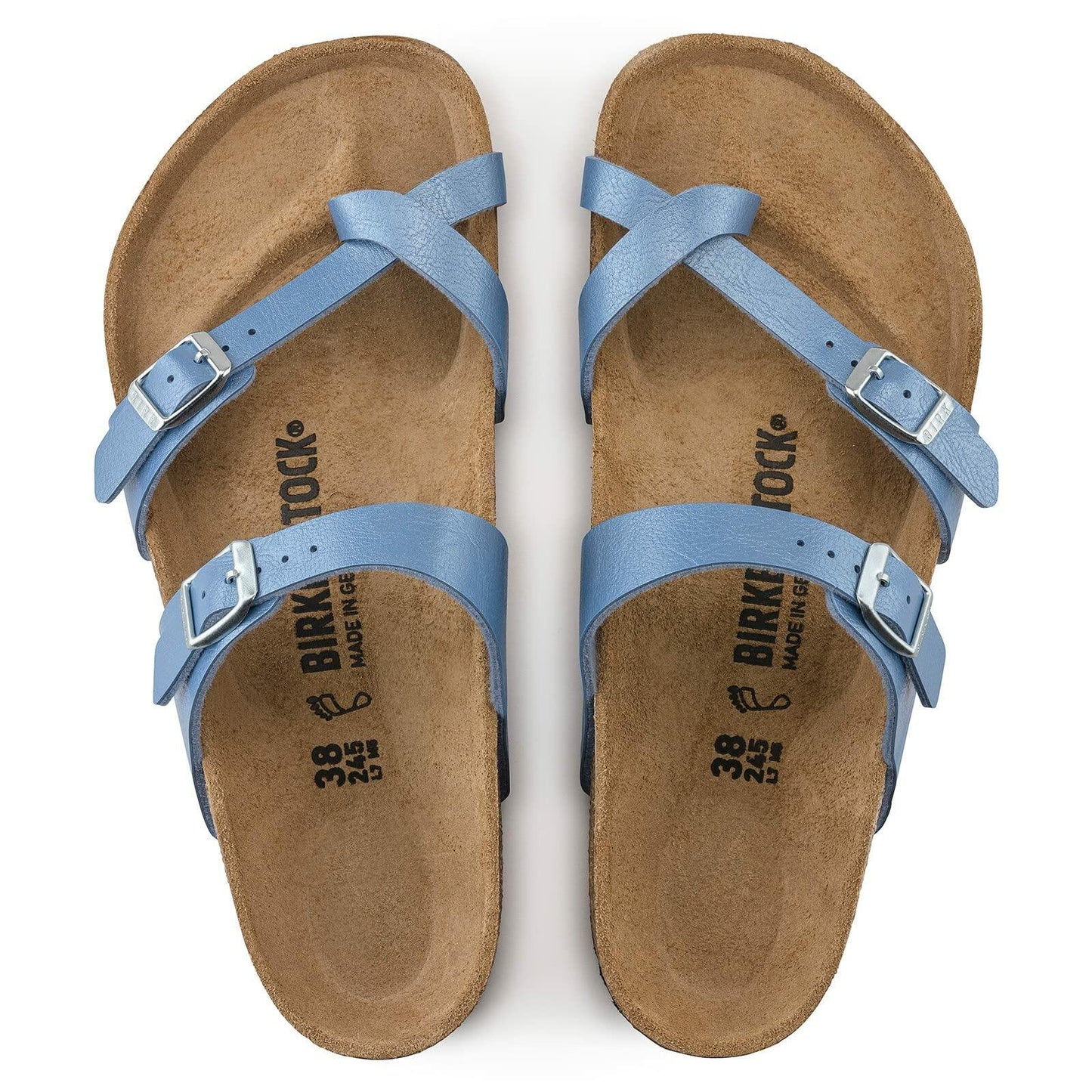 Birkenstock Unisex Open-Back, Riviera Blue, 9 US Women