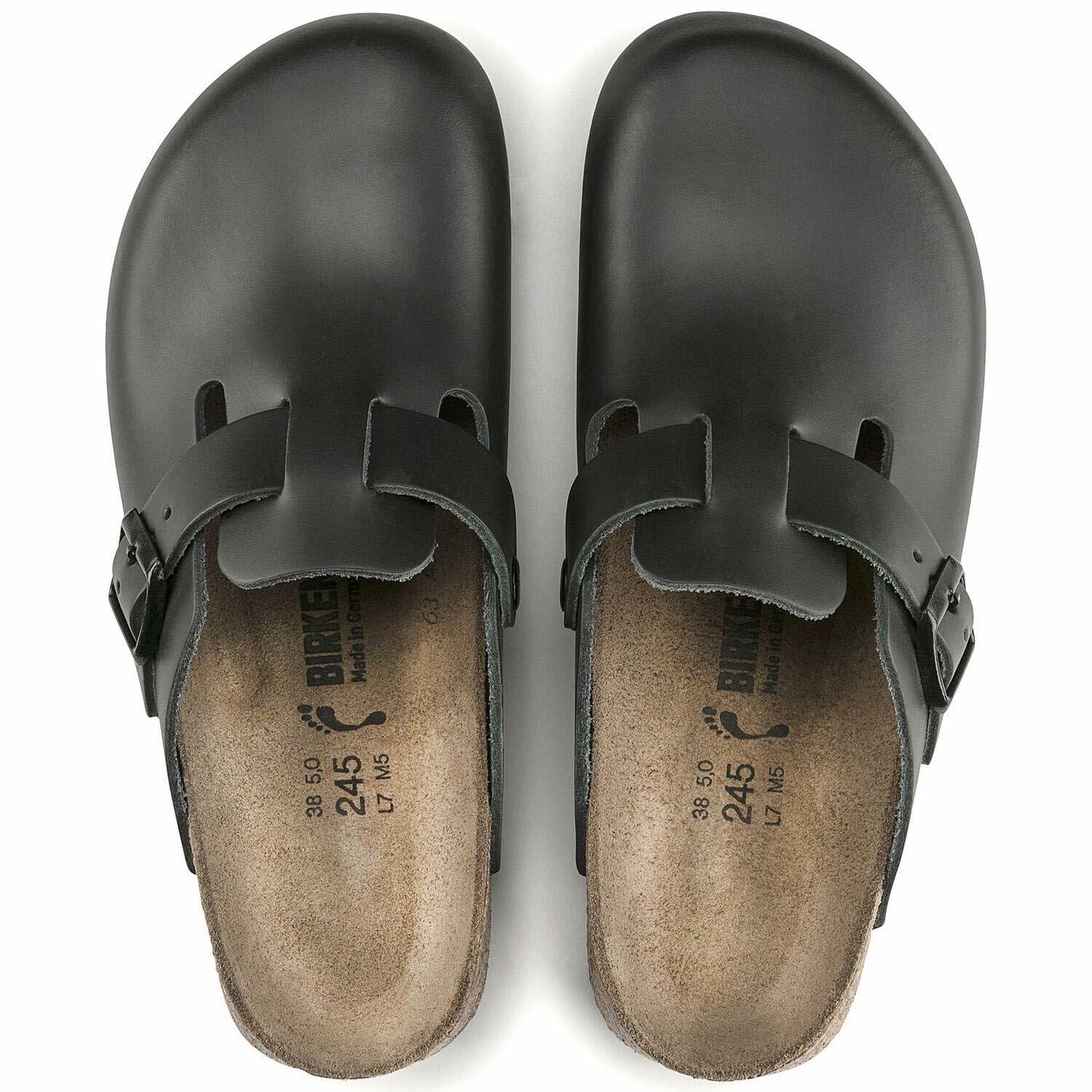 Birkenstock Boston Unisex-Adult Clogs, Black, 4.5 UK