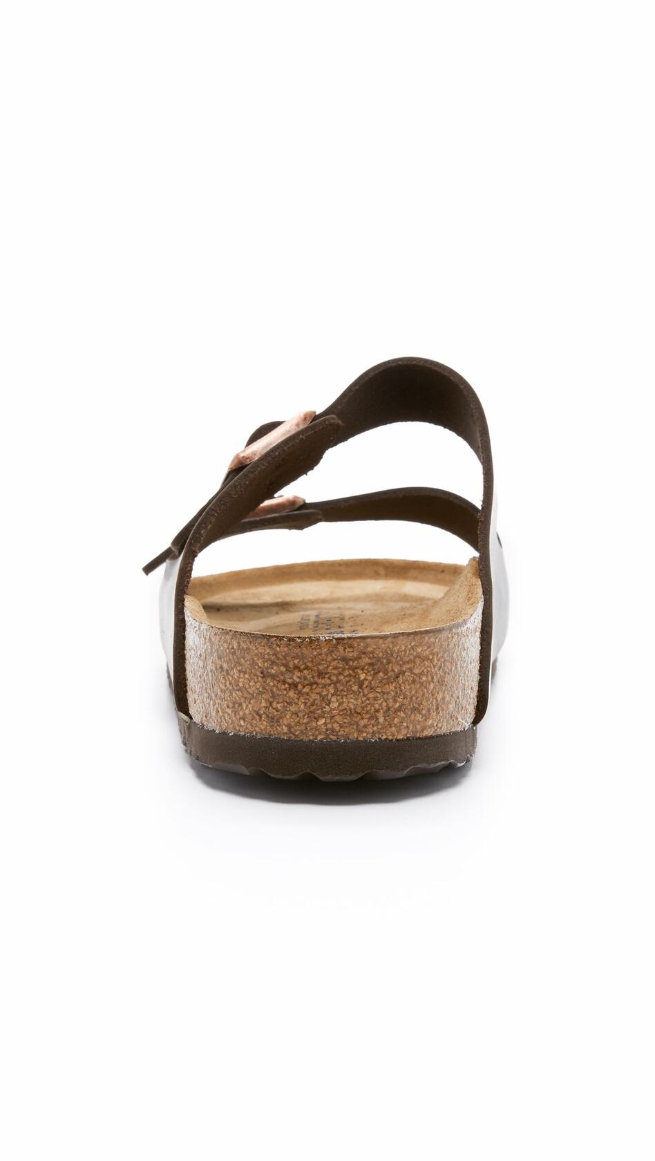 Birkenstock Unisex Arizona Soft Footbed Sandal, Brown Amalfi Leather, 40 M EU/9-9.5 B(M) US Women/7-7.5 B(M) US Men
