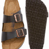 Birkenstock Unisex Arizona Soft Footbed Sandal, Brown Amalfi Leather, 40 M EU/9-9.5 B(M) US Women/7-7.5 B(M) US Men