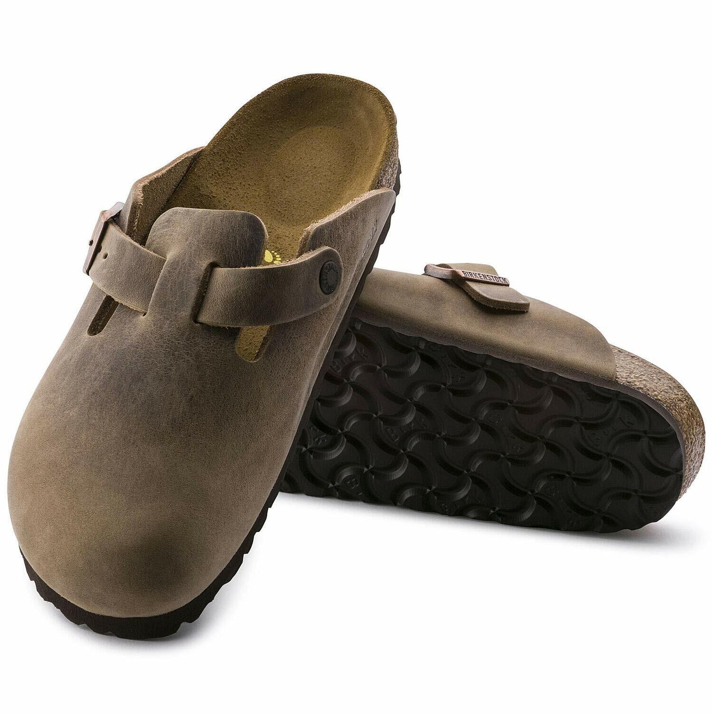 Birkenstock Clogs, Brown (Tabacco Brown), US 8-8.5 Unisex Little Kid
