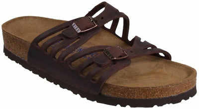 Birkenstock Women's Granada Soft Footbed Sandal,Habana Oiled Leather,39 N EU