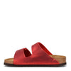 Birkenstock Women's, Arizona Soft Footbed Sandal - Narrow Width RED Oiled 37 M 6