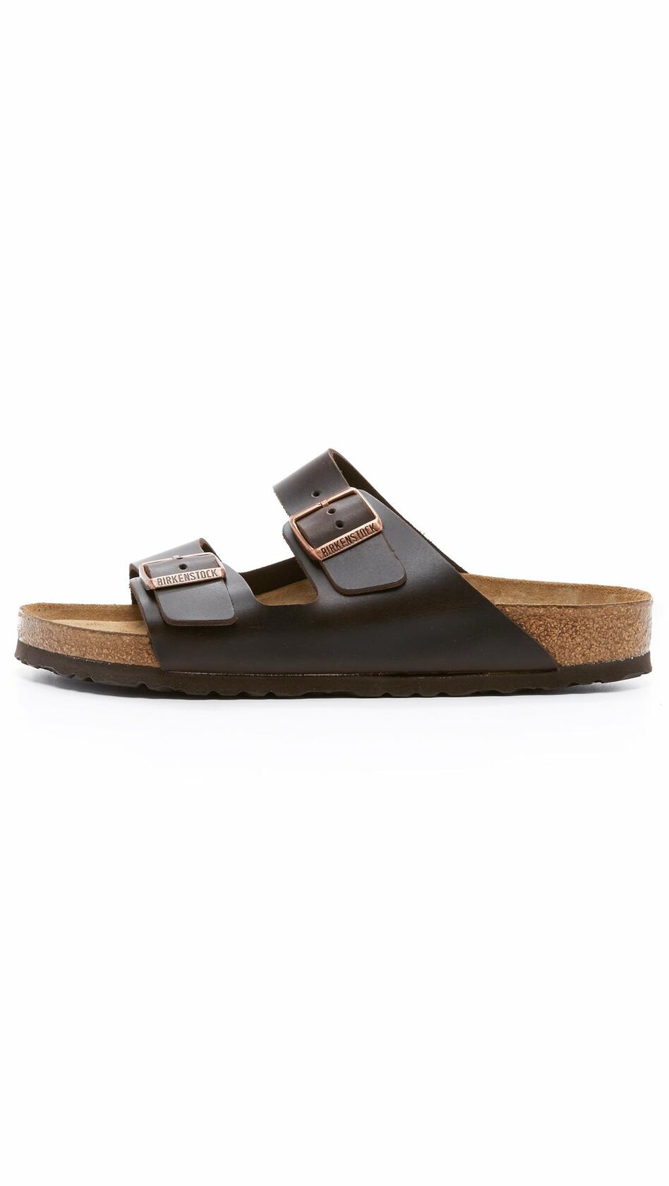 Birkenstock Unisex Arizona Soft Footbed Sandal, Brown Amalfi Leather, 40 M EU/9-9.5 B(M) US Women/7-7.5 B(M) US Men